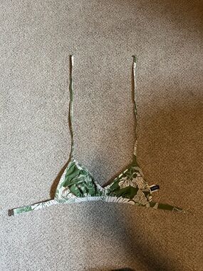 Green Floral Triangle swimsuit bikini